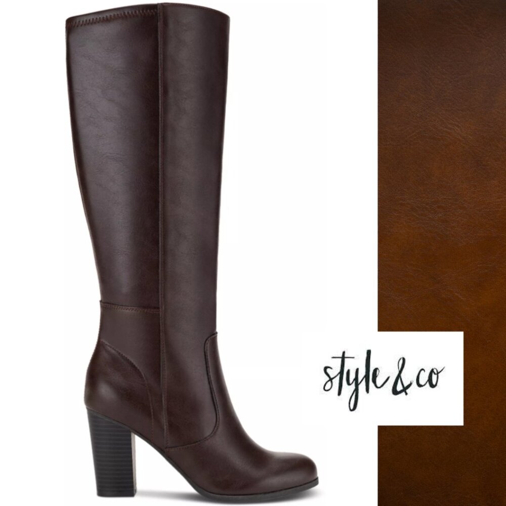 Style & Co Addyy Knee High Dress Boots Sz 6M